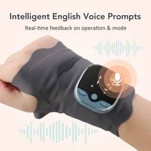 Hailicare 5-Mode 9-Level EMS Wristband 3-Speed Heating Magnetic Detachable English Voice Graphene Heating Holiday Gift Ideal Present - Grey - View 8