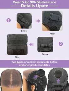 OQ Hair M-Cap Loose Deep Wear Go Wigs Pre Cut 9x6 HD Lace Bleached Knots Glueless Wigs Human Hair Tiny Knots Pre Plucked Hairline Natural Color Hair With Free Gifts 180 Density 16-26 Inch Natural Hairline Stylish High Quality Daily Use For Business Chic Hair Stuff For Beginners Friendly Travel Halloween - SNatural - View 9