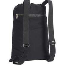 Sheffield Cotton Backpack (Black) - Coffee Brown - View 2