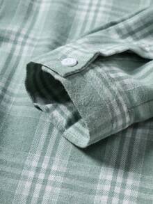Whitmere Men's Plaid Casual/Business Long Sleeve Shirt, Spring/Autumn - Multicolor - View 7