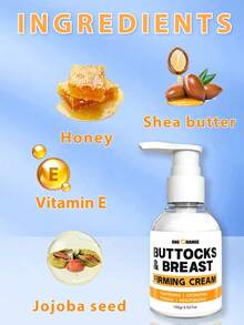 1 件 * 100 克 男士和女士身体曲线紧致霜 胸部和臀部紧致霜 - 保湿紧致按摩凝胶，含蜂蜜提取物和生姜油 - 所有肤质，紧致肌肤，身体塑形霜|舒缓身体霜|低过敏性霜 - 彩色 - 查看 4