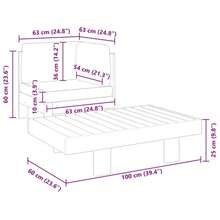 vidaXL Outdoor Solid Acacia Wood Sofa Set With Cushions - Dark Grey - View 2