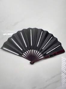 Rave Folding Fan LED Illuminated Large Hand Fan Color Luminous Handheld Folding Fan (Product Without Battery) Used For Party Gifts, Performance Shows, Weddings, Birthdays, Home Decor Nightclubs, Fluorescent Prop Fans, Halloween Parties, Role Playing, Luminous In The Dark, Gifts, Parties - Multicolor - View 11