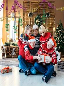 5/10/20/30pcs Festive Maple Leaf Garland Maple Leaf Garland Swags Hollowed-Out Foil Plastic Ceiling Hanging Decorations For Wedding, Birthday, Holiday Party, Christmas, New Year,Valentine's Day Decorations