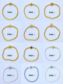 1 件女士各种水钻扣饰蛇骨手链系列原创 1：1 模型完美女士礼物