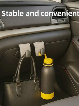 1 st bilkrokar, krokar för förvaring av passagerare för framsätesorganisation, kraftiga förvaringshängare för framsäten, hållbar förvaringslåda i bilen för snabb åtkomst till diverse föremål, universell passform, enkel installation, platsbesparande design med stark lastbärande kapacitet, perfekt för förvaring av viktiga saker i fickan, enhetskablar, snacks, leksaker, resetillbehör under vårhelger och påskförberedelser, bilinredning för en sömlös och problemfri körupplevelse