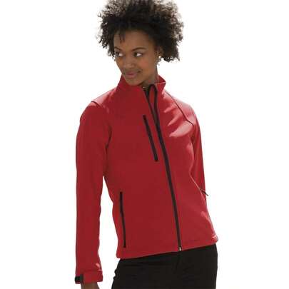 Jerzees Colours Ladies Water Resistant & Windproof Soft S Jacket (Classic Red)