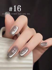 MISS SHAKA 10ml Autumn Story Ice Transparent Pink Red Gold Blue Brown Glass Bead Cat's Eye Gel Nail Polish 2025 Autumn Winter Nails Y2K Nails Popular Whitening Mirror Moonlight Porcelain White Cat's Eye Nail Salon Home Diy Nail Art Nail Supplies Christmas Nails