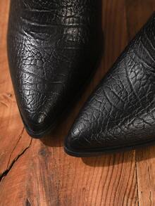 Plus Size Women's Fashion Knee-High Boots, High Heel Casual Zipper Boots For Autumn/Winter, Runway Show, Thick Heel Tall Boots, Black Boots