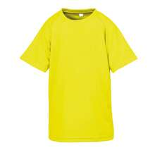 Spiro Impact Childrens/Kids Junior Performance Aircool TShirt (Fluorescent Yellow) - Yellow - View 1