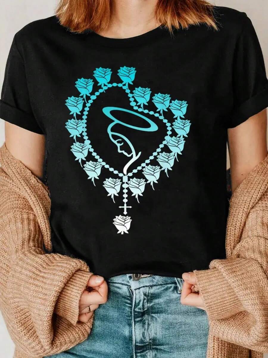 Women T-Shirts - Black - View 1