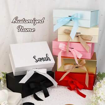 Personalized Empty Gift Box Custom Bridesmaid Proposal Box Bridal Shower Maid Of Honor Gift