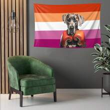 1 tấm thảm trang trí tùy chỉnh cờ LGBTQ+ 7 sọc, tải ảnh lên, thảm trang trí cờ tự hào LGBTQ+ tùy chỉnh, phông nền cá nhân hóa, tự tạo thảm trang trí treo tường cho phòng khách, phòng ngủ, ký túc xá, nhà ở, in cờ tùy chỉnh. - Nhiều màu - Xem 5