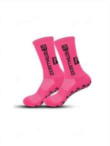 1Pair/ Men's Soccer Socks Anti Slip Non-Slip Grip Pads For Football Basketball Sports Grip Soccer Socks