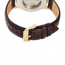 Orient Mechanical Watch- 43mm White Dial, Leather Strap, Auto/Manual Winding, 30M Water Resistant, Unisex Design RA-AG0013S10B - White - View 7