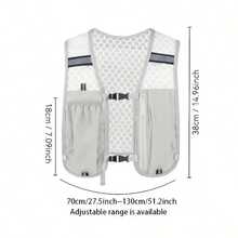 1pc Outdoor Hiking Backpack, Cross-Border Outdoor Cycling Pack, Off-Road Running Hiking Backpack, Women's Lightweight Sports Vest, Multi-Function Lightweight Storage Water Bottle Gear, Women's Sports Running Vest