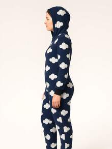 Women Rompers - Navy Blue - View 4