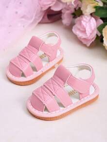 Yibubu Pink Infant Shoes,Infant Girl And Boys Sandals,Simple And Fashionable,Soft Sole Anti,Newborn Infant Shoes,First Walker
