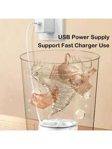 1 piezas Mini Lavadora USB Spinning Turbo Lavadora Portátil, Lavadora Portátil, Ultrasonic Turbo Mini Lavadora (con ventosa) Para Calcetines Ropa Interior Limpieza Vajilla Viajar Casa Negocios Viajar - Blanco - Ver 2