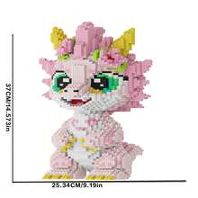 12011pcs 3D High-Quality Peach Blossom Dragon Assembly Set - Adult DIY Puzzle Model Kit, Perfect Gift For Christmas, Halloween, Valentine's Day, Thanksgiving, Graduation And Birthday - Multicolor - View 9