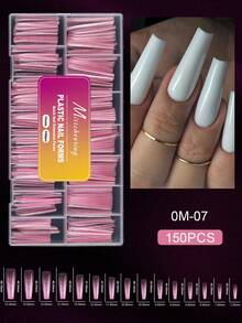 150 de bucăți, forme lungi de balet/pătrate/sicriu/migdală/stiletto/ovale roz, reutilizabile, pentru extensii de unghii, transparente, lucioase, acoperire completă, gel de formare rapidă, instrumente pentru extensii de unghii artificiale pentru gel UV, mucegai pentru construcție rapidă, forme pentru vârfuri de unghii false, accesorii pentru unghii, instrumente pentru unghii, instrumente pentru arta unghiilor, înapoi la școală, unghii, instrumente pentru unghii prin presare - Roz - Vizualizare 12