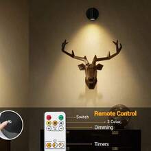 1 Stück LED wiederaufladbare Wandleuchte, magnetischer Scheinwerfer, dimmbare Malerei Beleuchtung, Nachttischlampe, Augenpflege Schlafzimmer Nachtlicht, kabellos ohne Bohren, 360° drehbar mit Touch-Steuerung, mit 2000mAh Lithium-Akku, nicht wasserdicht aus ABS und Kunststoff