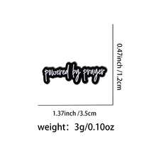 "Powered By Prayer"Enamel Pin Lapel Pins Badges On Backpack Women's Brooch Clothes Gift Jewelry Fashion Accessories - Black - View 4