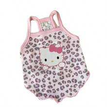 Sanrio Chaleco de gato de seda de hielo ligero de verano, anti-desprendimiento, transpirable, ropa fresca para mascotas, vestido con tirantes