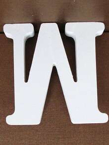 1pc Wooden Decorative Letter Design Home Decor Crafts, Free Combination Decorative Freestanding Wooden Letter Slices For Handicrafts, Family Gatherings, Birthday Parties, Weddings And Other Event Decorations