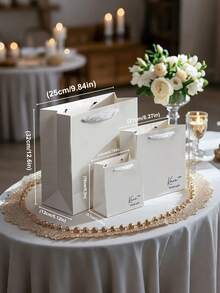 1 Túi Quà Tặng Tùy Chỉnh, Thích Hợp Cho Phù Dâu, Phù Râu, Tiệc Độc Thân/Tiệc Chia Tay, Tiệc Cô Dâu, Tiệc Phù Dâu, Tiệc Cảm Ơn Cô Dâu, Quà Tặng Tiệc Cưới, Quà Cưới Cho Chú Rể, Túi Cầu Hôn Cho Phù Râu, Làm Bằng Giấy Kraft Với Quai Ruy Băng, Túi Giấy Đen Trắng, Túi Quà Màu Đen, Thời Trang, Dễ Thương, Chất Lượng Cao, Tùy Chỉnh, Cá Nhân Hóa, Độc Đáo, Món Quà Lý Tưởng Cho Bạn Trai, Bạn Gái, Bố, Mẹ, Gia Đình, Bạn Bè - Phong cách 4 - Xem 4