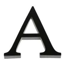 OUTANA 1 Miếng dán chữ cái tự dính bằng acrylic từ A đến Z trang trí nhà cửa, màu đen, cỡ lớn, dùng trang trí gương. Có lớp xốp dày 1cm giúp dễ dàng dán. Hoàn hảo cho phòng khách, phòng ngủ, nhà bếp, phòng tắm hoặc không gian văn phòng. Có thể tùy chỉnh để viết tên cá nhân, lời chúc đám cưới, tin nhắn sinh nhật, khẩu hiệu tạo động lực cho văn phòng hoặc phương châm gia đình. Có bốn kích cỡ: 10cm/15cm/20cm/30cm. - màu đen - Xem 22