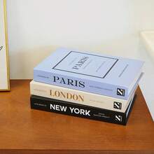 1/3 Peças Decoração de Livro Falso Dobrável Moderno, Livros Artificiais de Estilo Nórdico para Sala de Estar, Casa, Decoração de Loja, Adereços de Fotografia