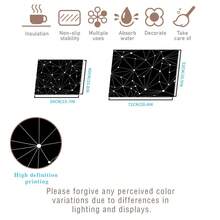 Mata pod kuchenkę, minimalistyczna mata odpływowa, mata na blat, mata do suszenia naczyń, mata odporna na ciepło, odporna na zarysowania, łatwa do czyszczenia, odpowiednia do kuchenek, blatów, szafek, zmywarek, pralek, suszarek, płyt indukcyjnych i desek do prasowania, szklano-ceramiczna osłona płyty kuchennej, odporna na ciepło, odporna na zarysowania, antypoślizgowa osłona płyty kuchennej, mata pod kawę, mata pod ekspres do kawy - Wielokolorowe - Zobacz 8