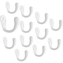 QCAA Single Prong Hook Hanger, Zinc Die Cast (6pack, Antique Brass)