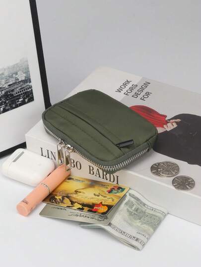 1pc Minimalist Compact Multi-Function Coin Purse Mini Key Holder Product Size: 11.5cm*7.5cm*2cm For Women Money Wallet Mini Wallet Purse Wallet Travel Wallet Coin Wallet