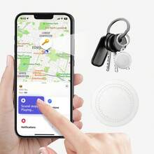 Smart Anti-Lost Locator - Real-Time Tracking, No Installation Required, Compatible With IOS Phones, No App Download Needed. Anti-Lost Function For Dogs, Cats, Pets, Wallets, Bags, Keys And Other Items, Precise Smart Positioning Tracking. - White - View 1