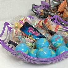 Halloween Dekoration Spinnennetz Obstkorb Layout Party Süßigkeiten blaue Requisiten