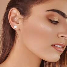 1 Stück Edelstahl Kristall Ohrknorpel Tragus Helix Piercings Ohrstecker Ohrringe Piercings Mode Nicht-allergener Schmuck