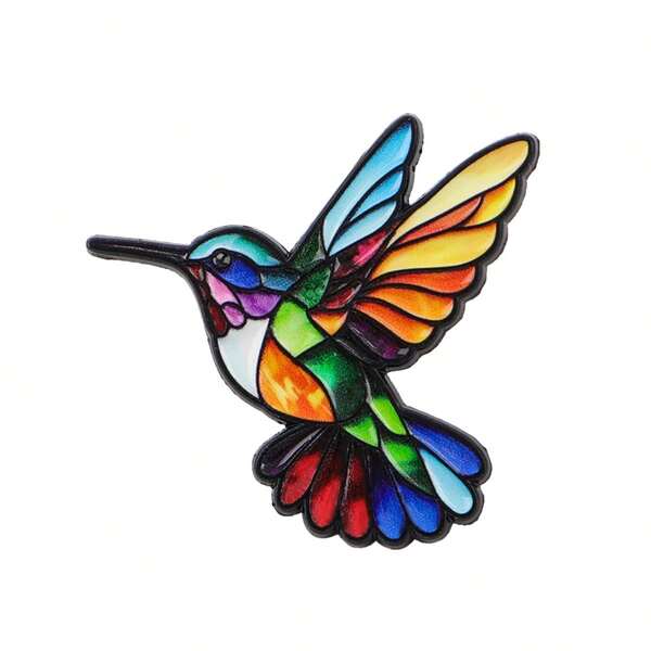 Broche de solapa con diseño de picaflor, prendedor de moda, accesorio de joyería para mujer