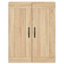 Aparador Alto Larryhot Roble Sonoma 69,5x34x180 cm Madera de ingeniería, duradera, fácil de montar, ideal para la decoración del hogar