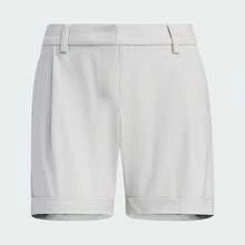 Adidas Golf Plaid Pattern Sports Shorts, Fashionable & Elegant Women's Pants IN6586 - White/light Gray - View 3