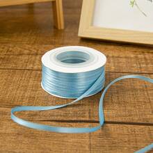 1pc 0.3cm/3mm Colorful Ribbon Gift Packaging Tape, Densely Woven Double-Sided Polyester Ribbon, Handmade Hair Accessories Headwear Bow Gift Box Packaging Satin Ribbon - Multicolor - View 16