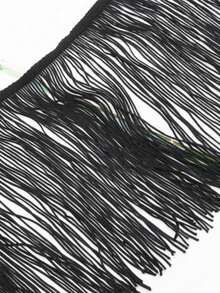 2码流苏花边蕾丝用于缝纫配件19厘米宽饰边拉丁舞流苏服装DIY服饰用品艺术工艺品家居花园 - 多色 - 查看 20