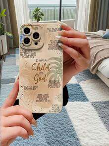 Funda de silicona líquida para teléfono móvil con patrón de eslogan, protección de Body completo, a prueba de golpes y caídas, funda de goma suave de TPU compatible con iPhone 11/12/13/14/15/16/17/7plus/8plus/Xr/11pro/12pro/13pro/14pro//11promax/12promax/13promax/14promax/14plus/7/8/Se y Galaxy/S23/S24/S23Plus/S24ultra