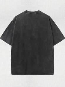 230g Washable Pure Cotton Halloween T-Shirt, Hollowed-Out Knight Silk Song Unisex Washable T-Shirt, Game Character Collection, Autumn T-Shirt For Men And Women, Horror Season T-Shirt, Machine Washable, Perfect Holiday Gift. - màu đen - Xem 2