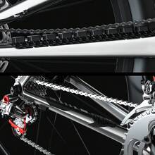 1 pieza Protector de cadena de bicicleta de silicona ENLEE, duradero y antiarañazos, con autoadhesivo, ligero y fácil de instalar, para proteger el cuadro de bicicletas de montaña y de carretera, accesorio de ciclismo al aire libre