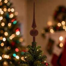 Sumind Adorno esférico medieval de terciopelo rosa de 11 pulgadas para árbol de Navidad, decoración del hogar, fiestas y vacaciones