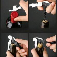 1 pièce Ouvre-bouteille simple ; Ouvre-bouteille multifonctionnel, accessoire ménager, ouvre-bouteille de vin rouge, champagne, bière pour un usage quotidien