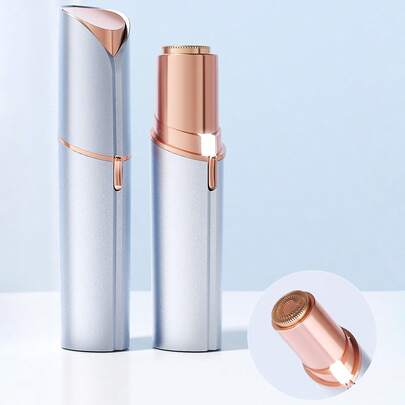 Teckwe Máy tẩy lông mặt cho nữ, máy cạo râu và dao cạo điện có thể sạc lại, thiết bị tẩy lông điện không đau cho mặt, lông mày, lông đào, môi có đèn, hoàn hảo cho các hoạt động ngoài trời, du lịch, bãi biển, tiệc Halloween
