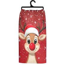 2 pièces/100 pièces Tissu de cuisine à motif de cerf, convient pour la décoration intérieure des restaurants, cuisines et salles de bains, la décoration de banquet, les cadeaux de fête et peut être offert en cadeau